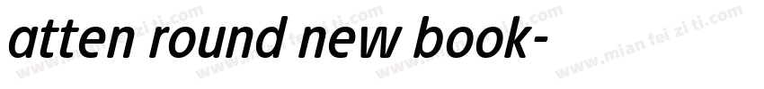 atten round new book字体转换